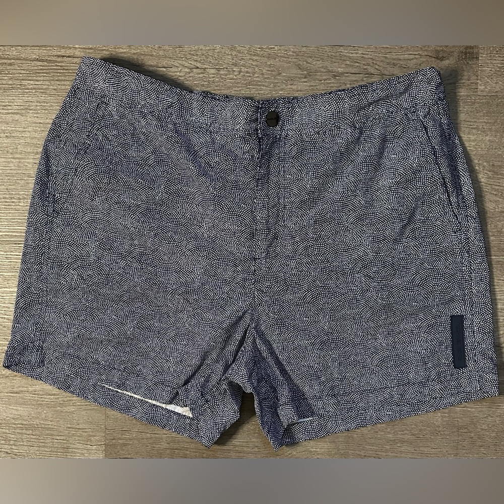 Michael Kors Navy Pattern Swim Shorts Size Large